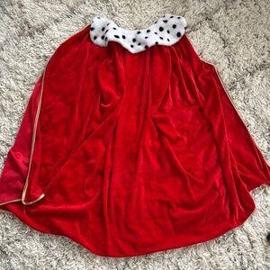 KING QUEEN Red Velvet Cape